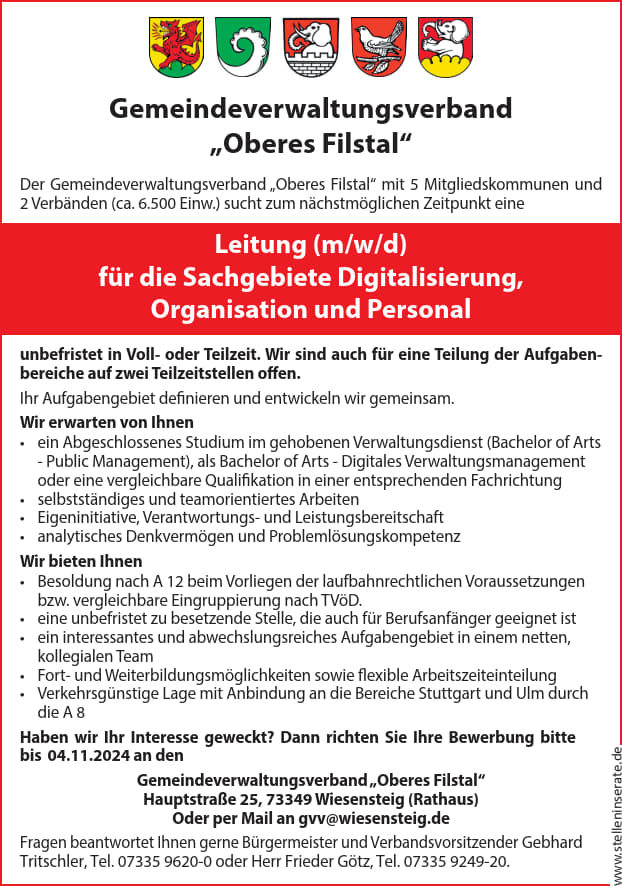 Stellenangebot